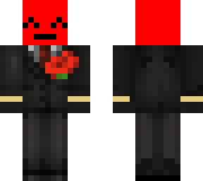 red man with suit