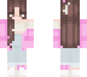 cute brunette pink girl
