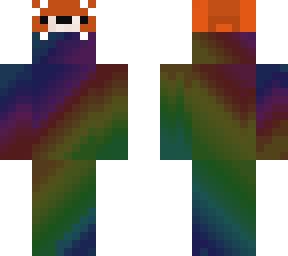rainbow dark w red panda