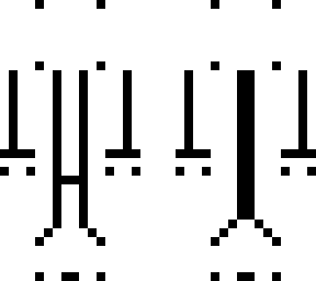 simple black and white character with coat