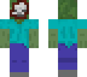 zombie with rooting skin