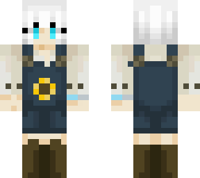 (fixed) white haired demiboy