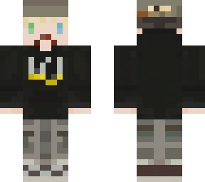 7gabo with hoody and moustache and cap