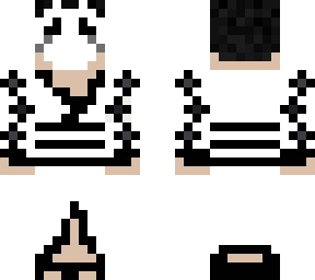 black and white with mask