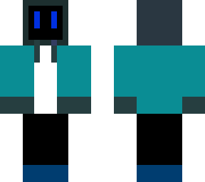 blue computer man