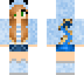 girl in blue hoodie