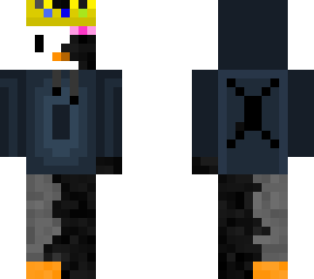 half penguin - half enderman skin