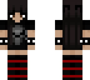 metalhead girl skin