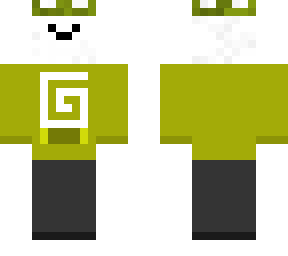 polar king with yellow hoodie