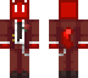 tay in a red suit