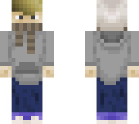 beaniie hat and epick graey hoodiey!!11!!