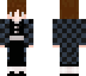 black and blue demon slayer male