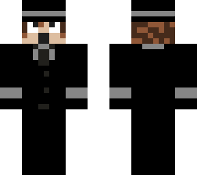 black suit with tophat
