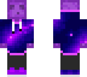 purple slime in galaxy hoodie