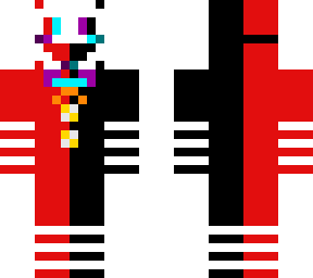 black and red bendy puppet