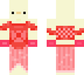 duck with red dress