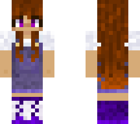 purple overalls