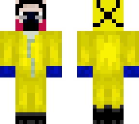 walter white in hazmat and bikini