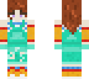 -teal overalls-