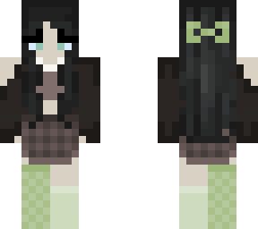 black hair girl skin