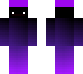 black to purple gradient with a hat