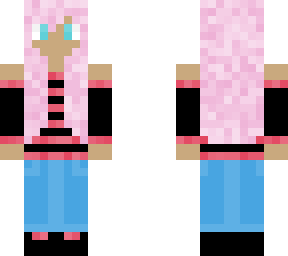 girl with pink hair