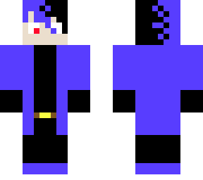 blue and black male skin