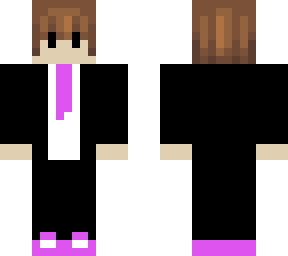 brown hair suit
