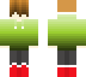 green hoodie