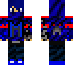 macroman human with red arm sleeves