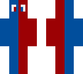 blue and red