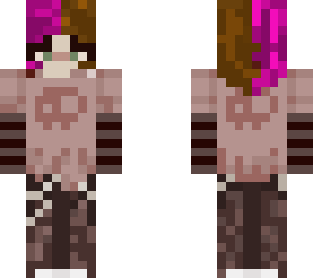 emo split dye girl y2k