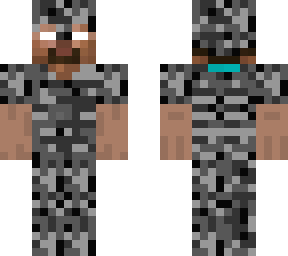 herobrine with bedrock armor