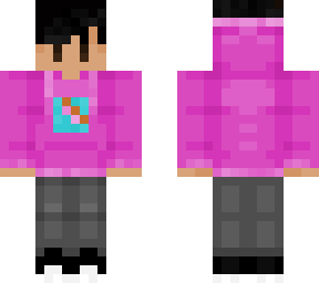 pink hoodie