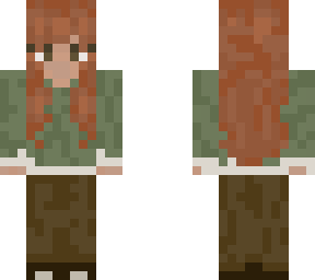 red head girl skin