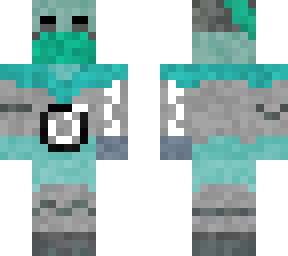 cyan cybernetically enhanced knight
