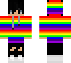 long rainbow sweater