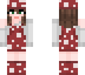 mushroom girl brunette