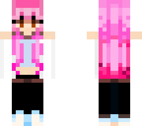 pink hair causual