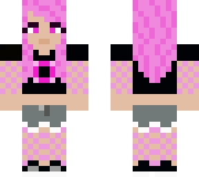 pink haired girl