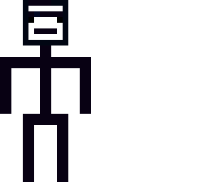 stickman with unibrow