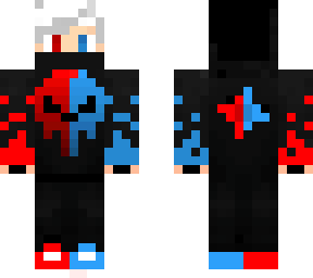 blue and red ninja boy (con capucha)