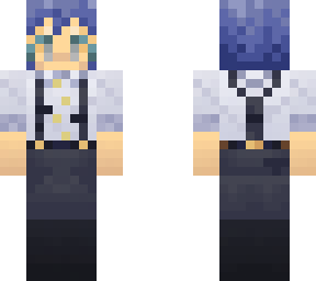 blue hair boy