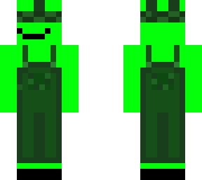 alien with overalls