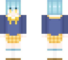 blue school girl