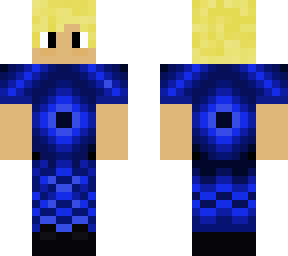 very blue skin without hat