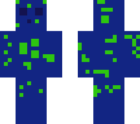blue slime green dots