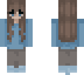 blue themed girl