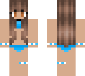 brunette girl swimsuit skin request