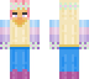 cute pastel boy with flower crown and bracelets